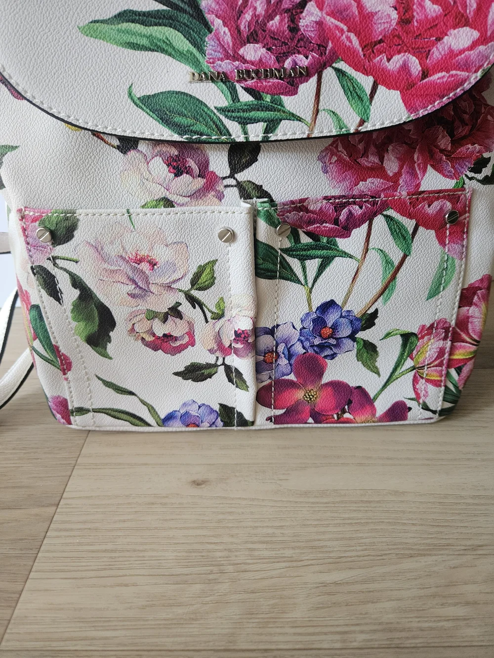 Floral Faux Leather Backpack Boho Romantic Fairy